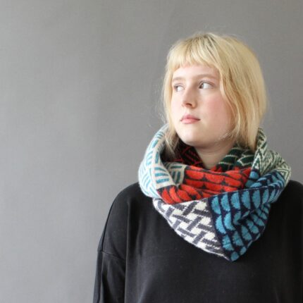 Patterned Wool Scarf
